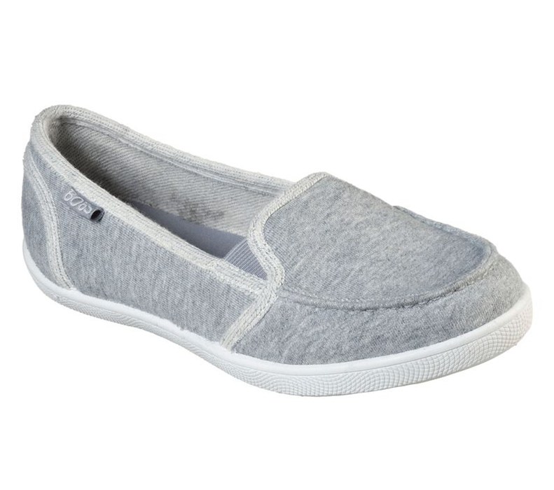 Skechers Bobs B Cute - Beach Trail - Womens Slip On Shoes Grey [AU-RC1023]